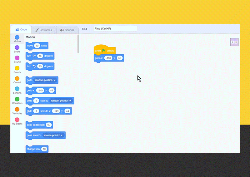 A tutorial on how to use Scratch
