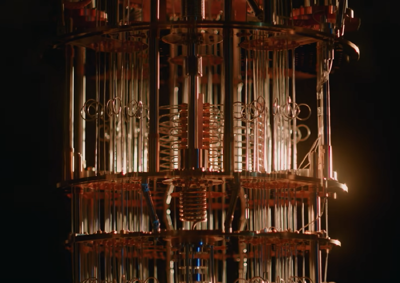 An IBM quantum computer (Source: IBM, YouTube)