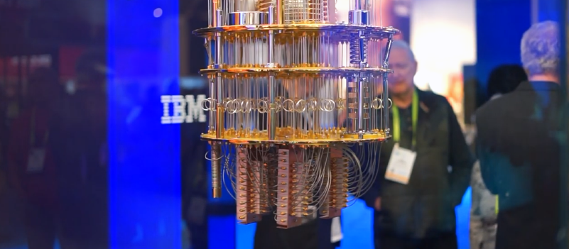 An IBM Q System One computer at CES 2019 (Source: ITWC via YouTube) 