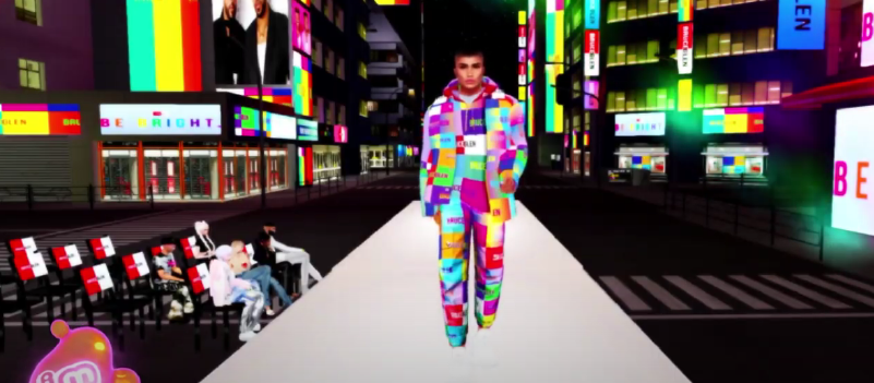 Day 1 of the virtual fashion week hosted by IMVU in May 2021 (Source: YouTube)
